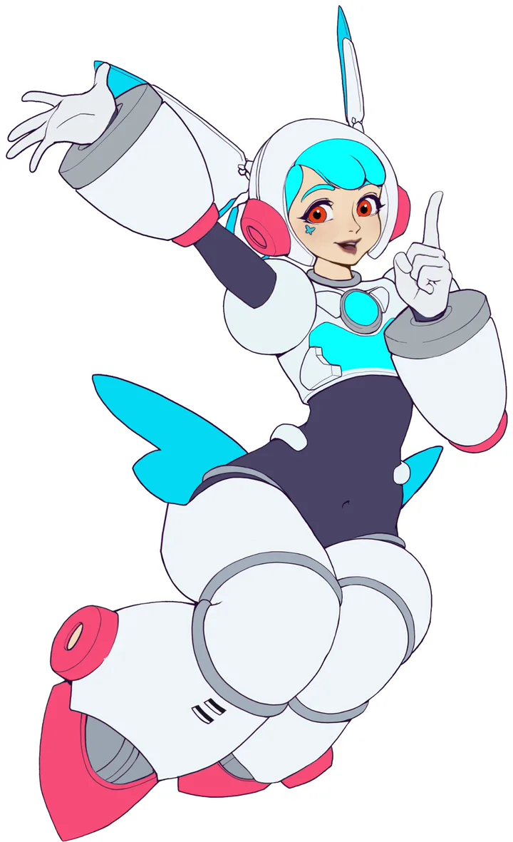 The same character with finished, refined colors